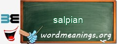 WordMeaning blackboard for salpian